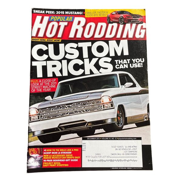 Popular Hot Rodding Magazine December 2011 Vol 51 No 12 u Custom Tricks - Picture 1 of 6